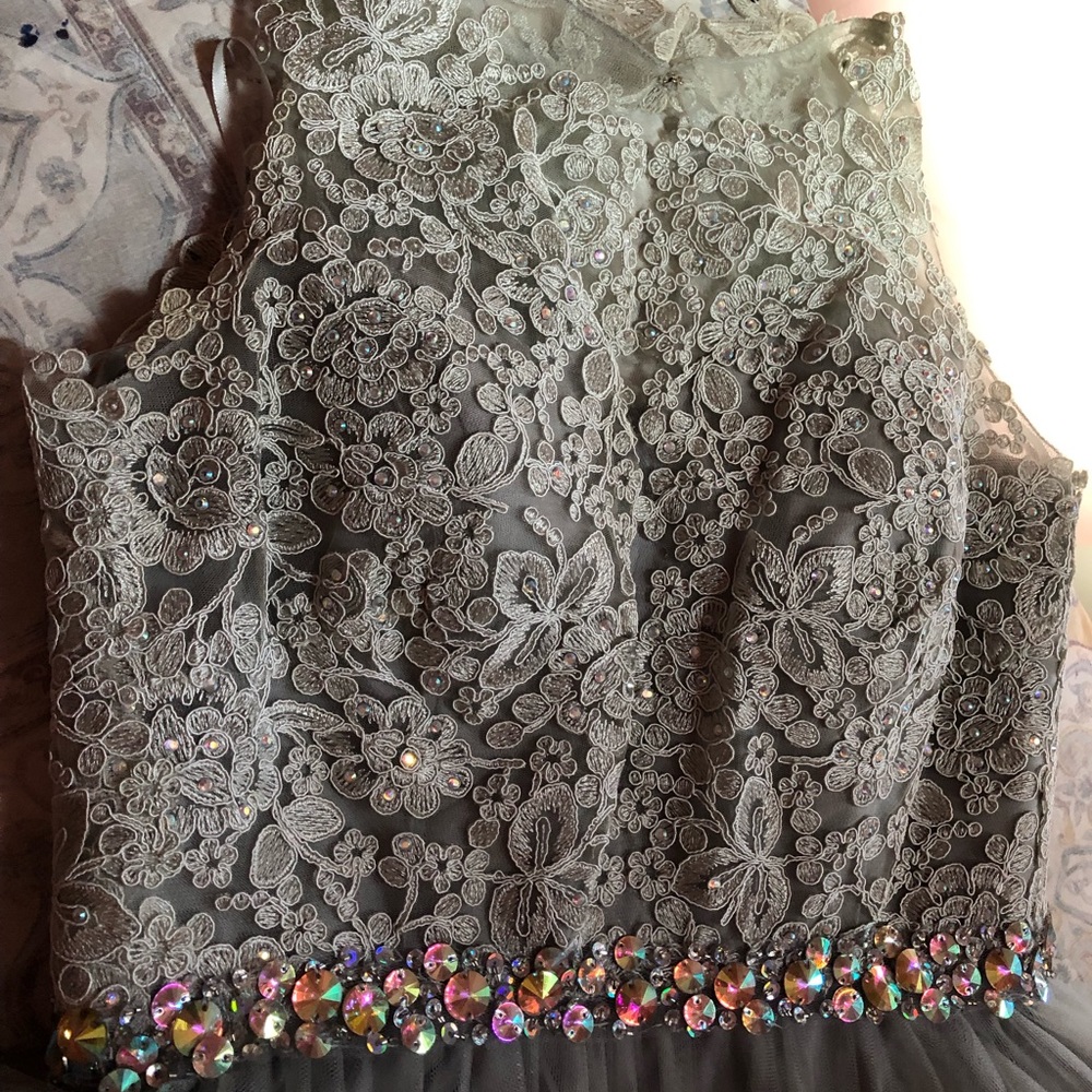 Silver Pouffy Dress